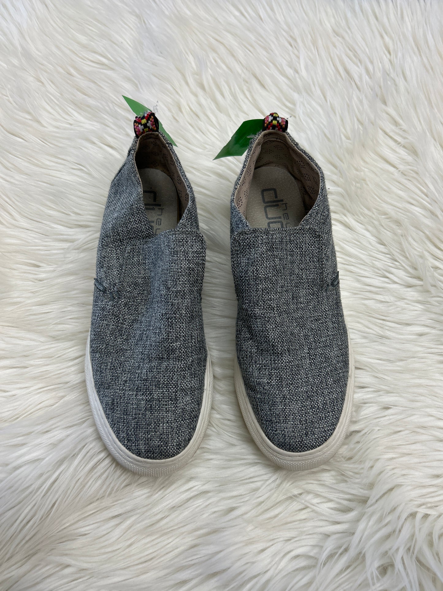 Shoes Flats By Hey Dude In Grey, Size:10