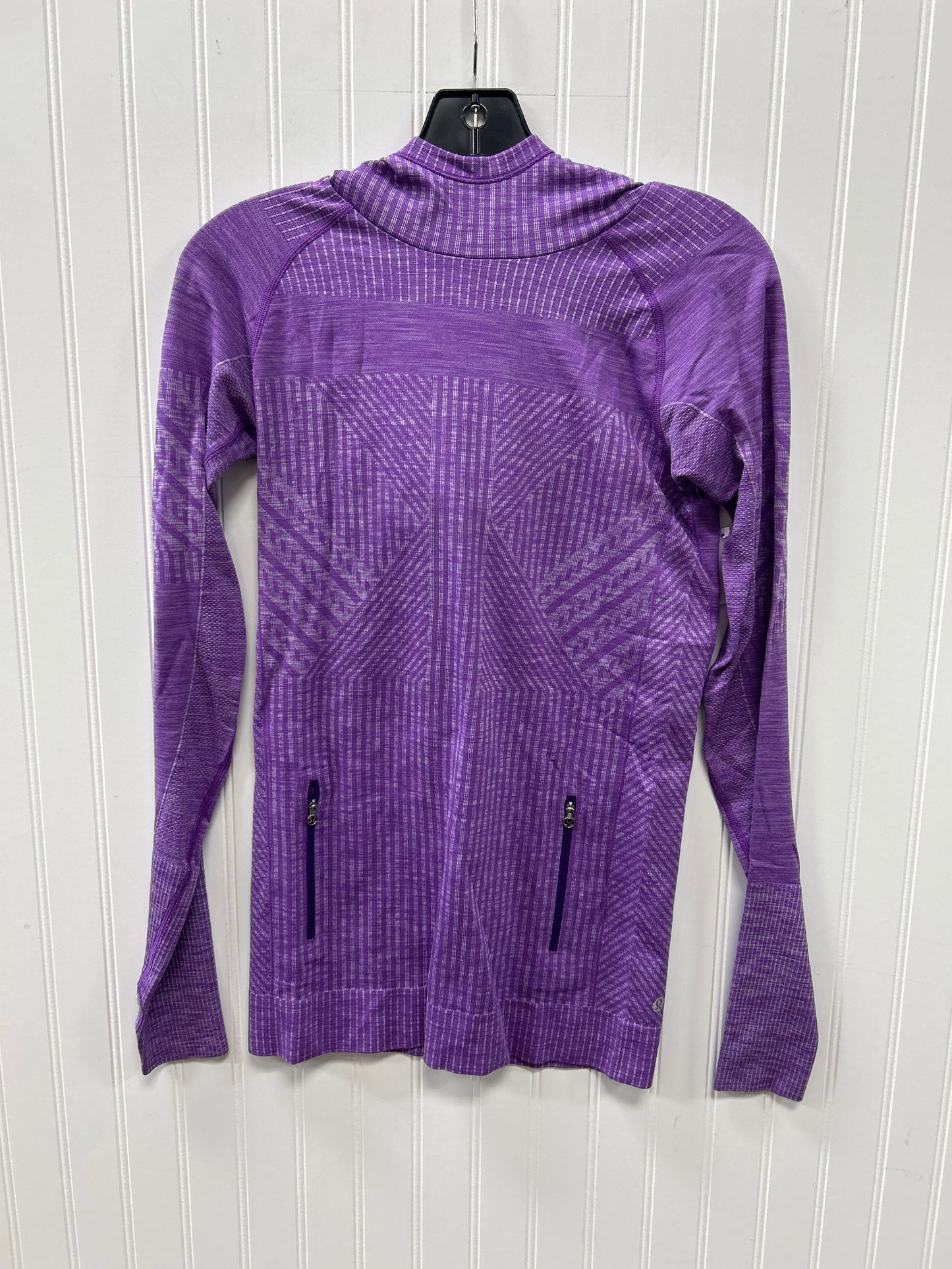 Athletic Top Ls Collar By Lululemon In Purple, Size:6