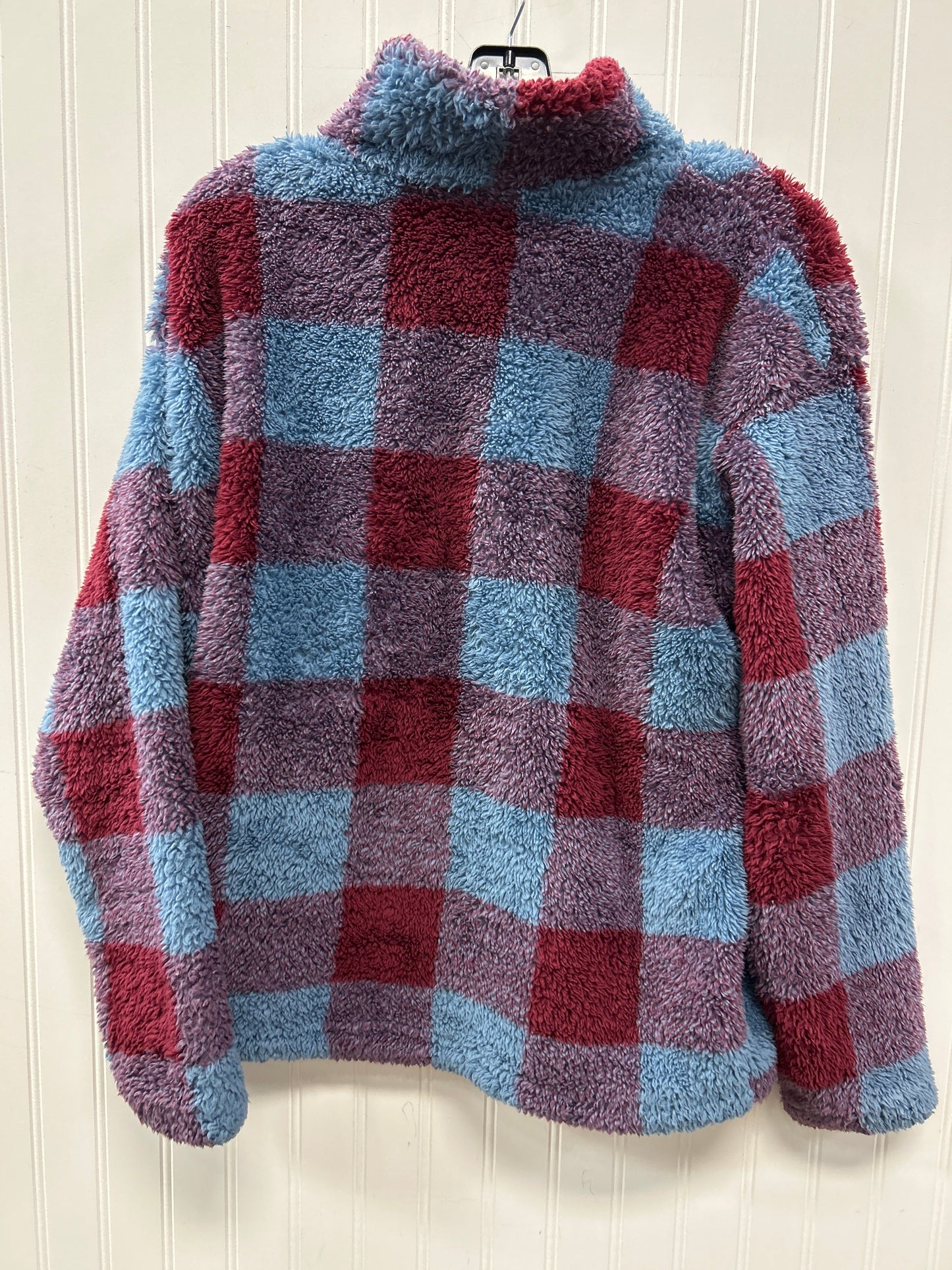 Athletic Fleece By Eddie Bauer In Blue & Red, Size:L