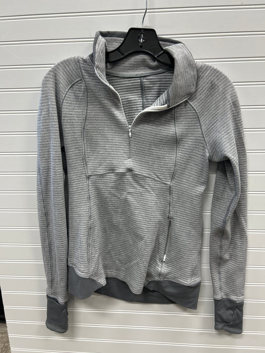 Athletic Top Ls Hoodie By Lululemon In Grey, Size:S