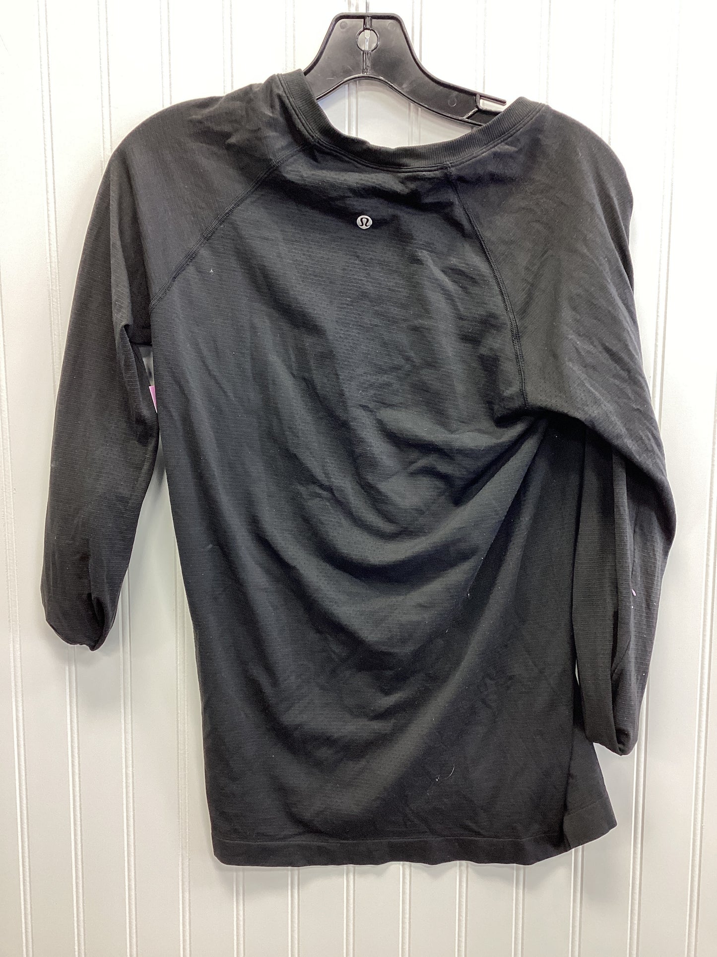 Athletic Top Ls Collar By Lululemon In Black, Size:10