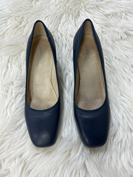 Shoes Heels Block By Kenneth Cole In Navy, Size:8.5