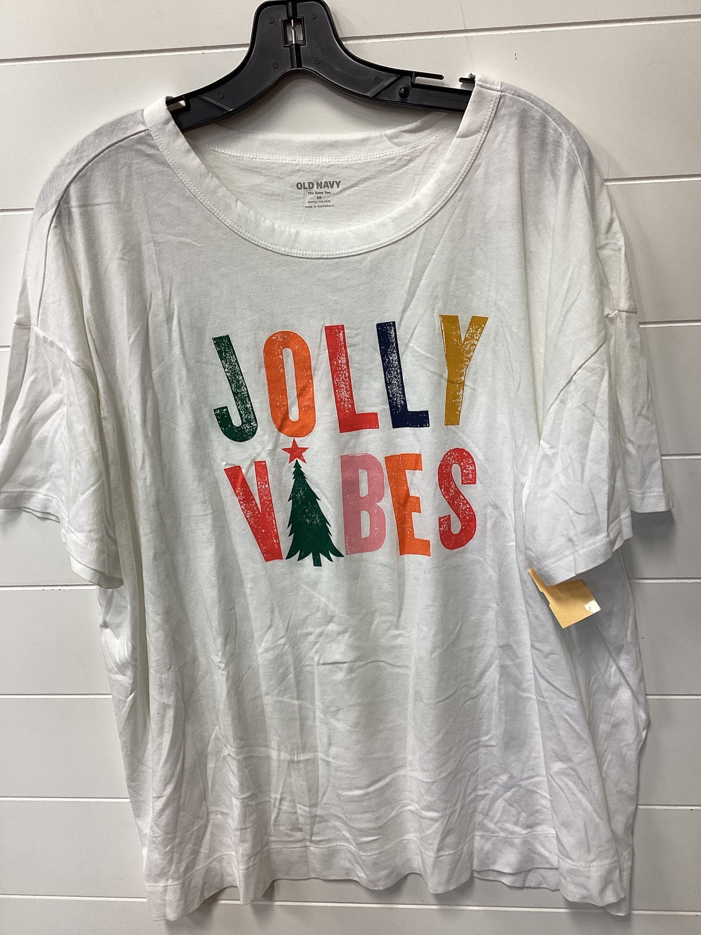 Top Ss By Old Navy In White, Size:2X