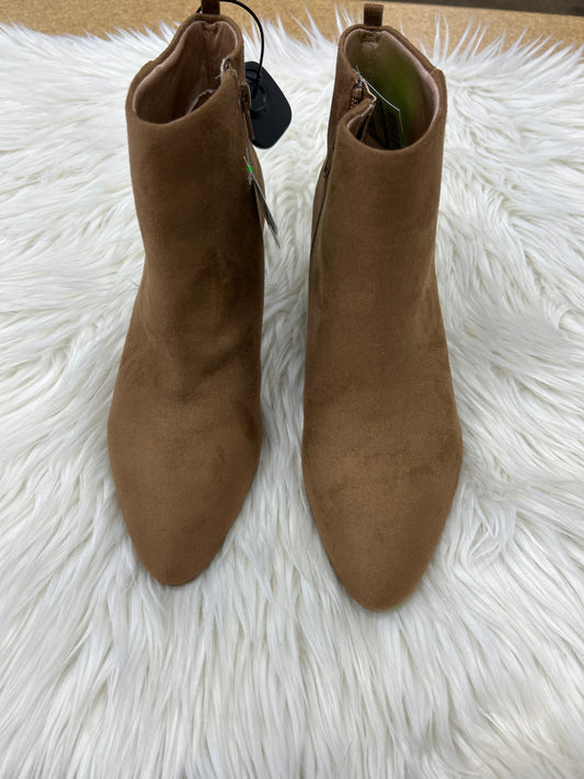 Boots Ankle Heels By Life Stride In Brown, Size:9.5