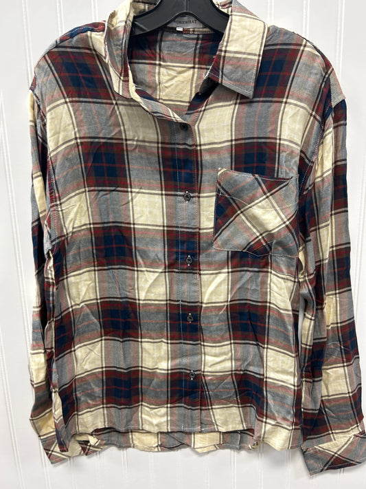 Top Ls By Cmc In Plaid Pattern, Size:Xs