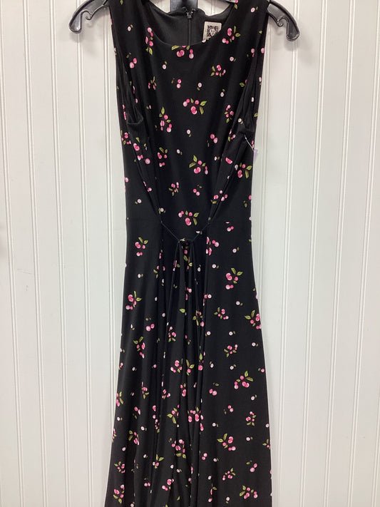 Dress Casual Midi By Anne Klein In Black, Size:L