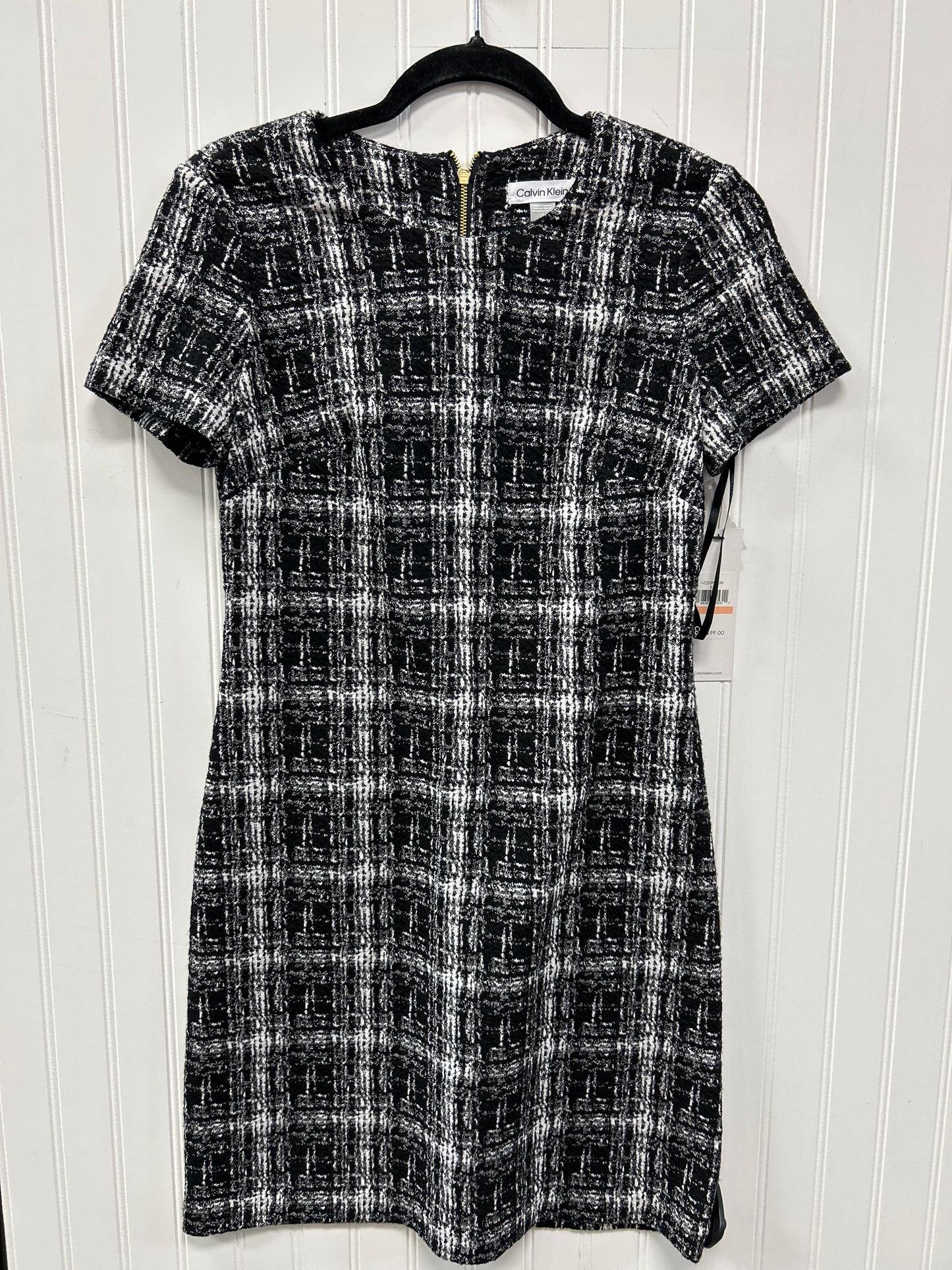 Dress Work By Calvin Klein In Black, Size:2