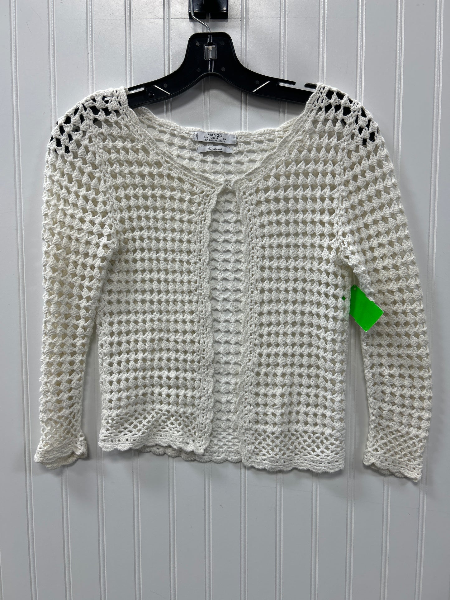 Blouse Ls By Mango In Cream, Size:Xs