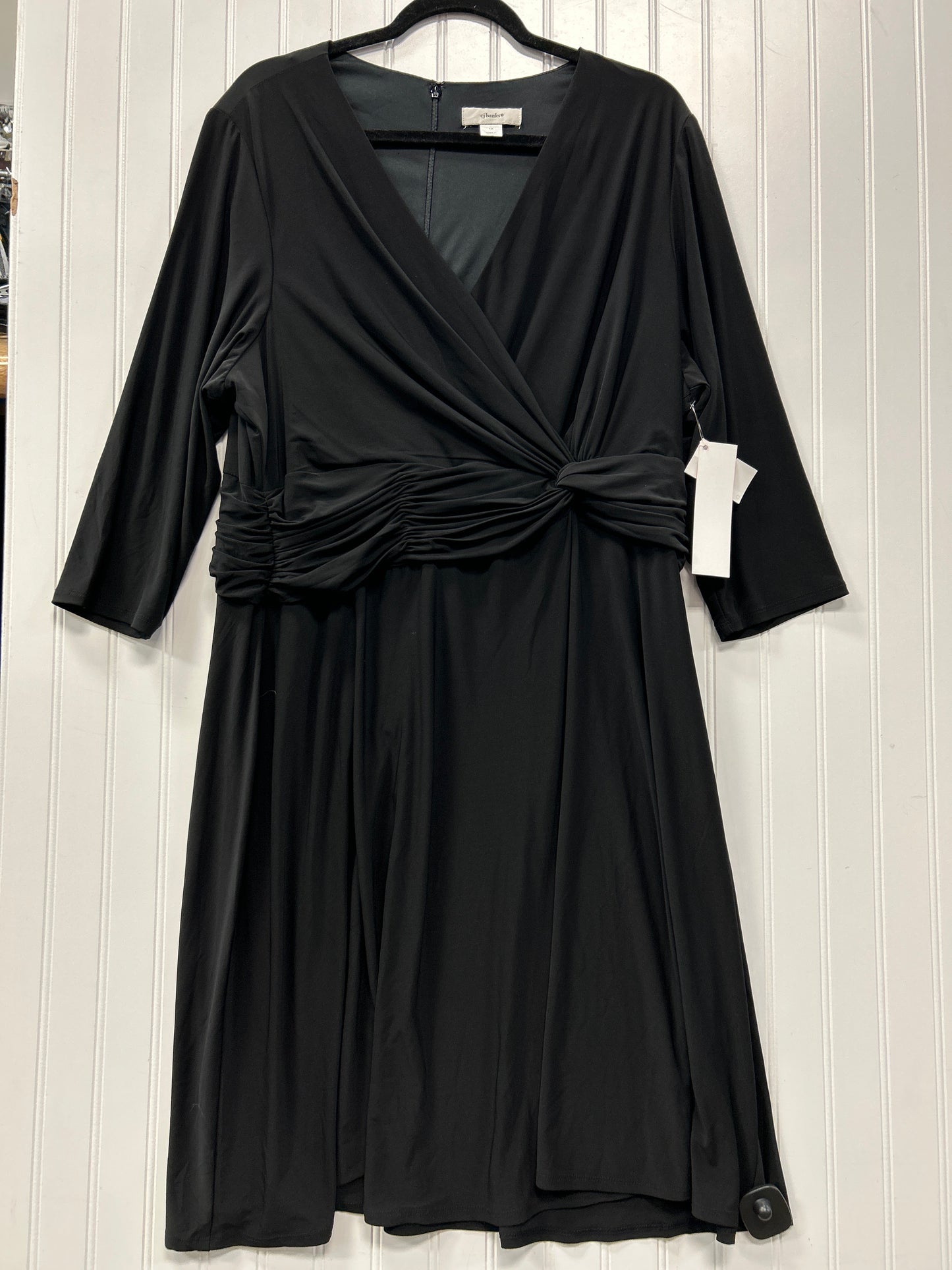 Dress Work By Cj Banks In Black, Size:1X