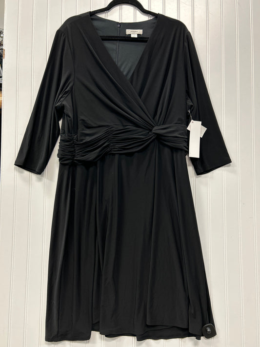 Dress Work By Cj Banks In Black, Size:1X