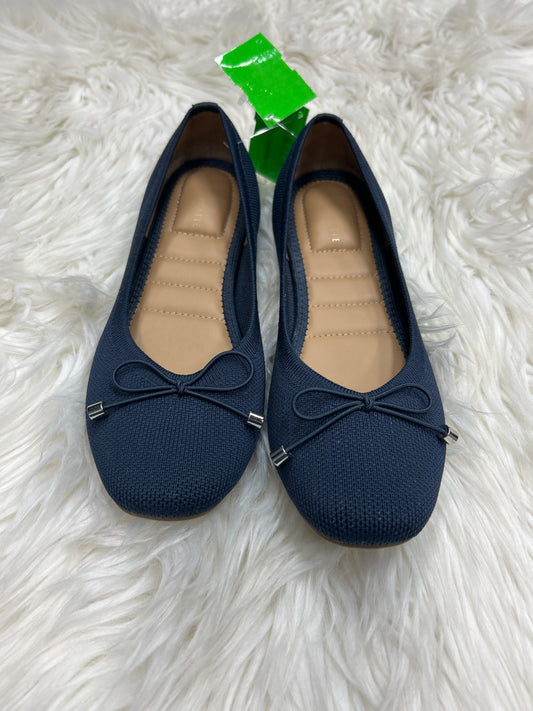 Shoes Flats By Kelly And Katie In Navy, Size:7.5