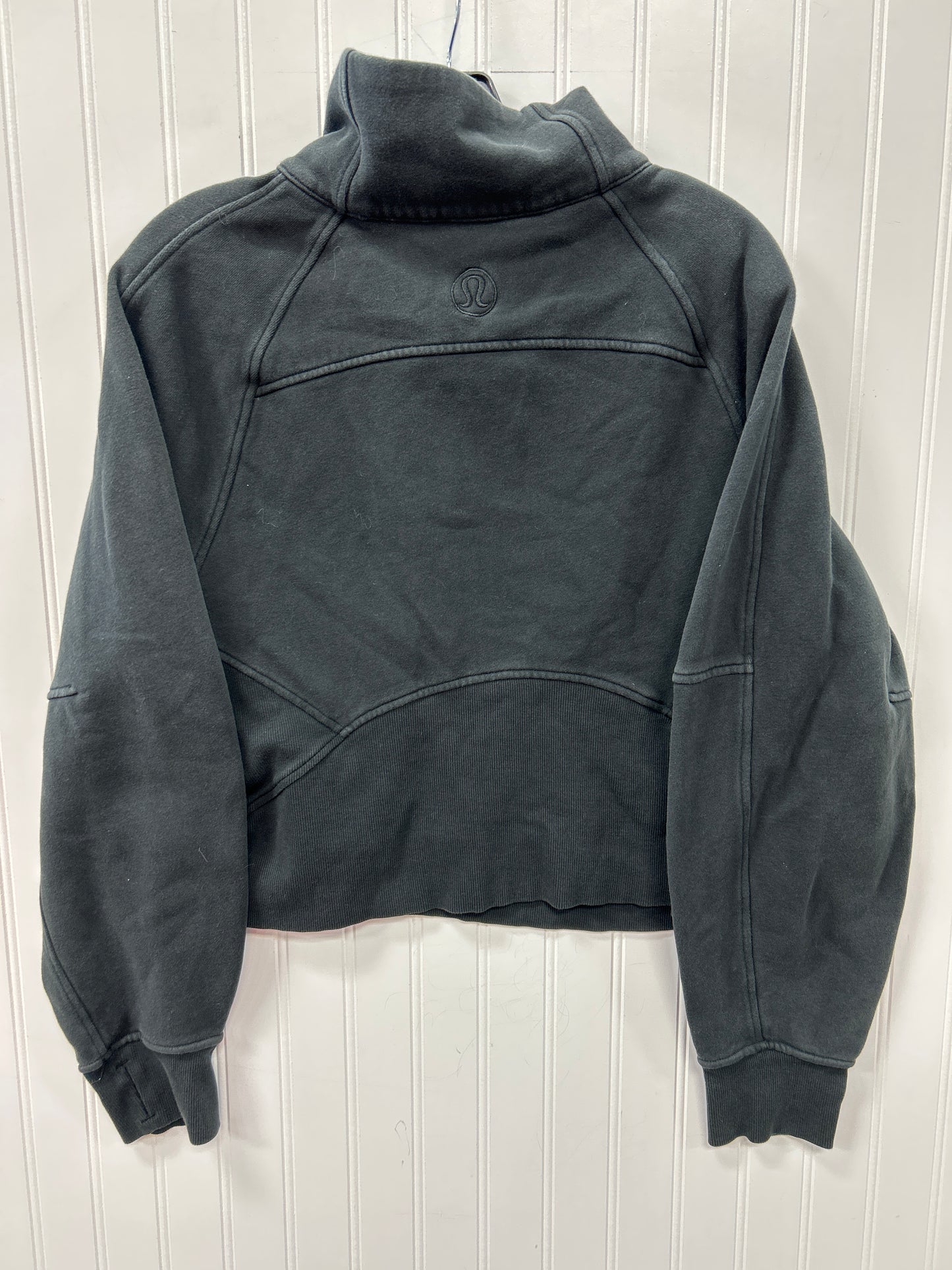 Athletic Jacket By Lululemon In Black, Size:L