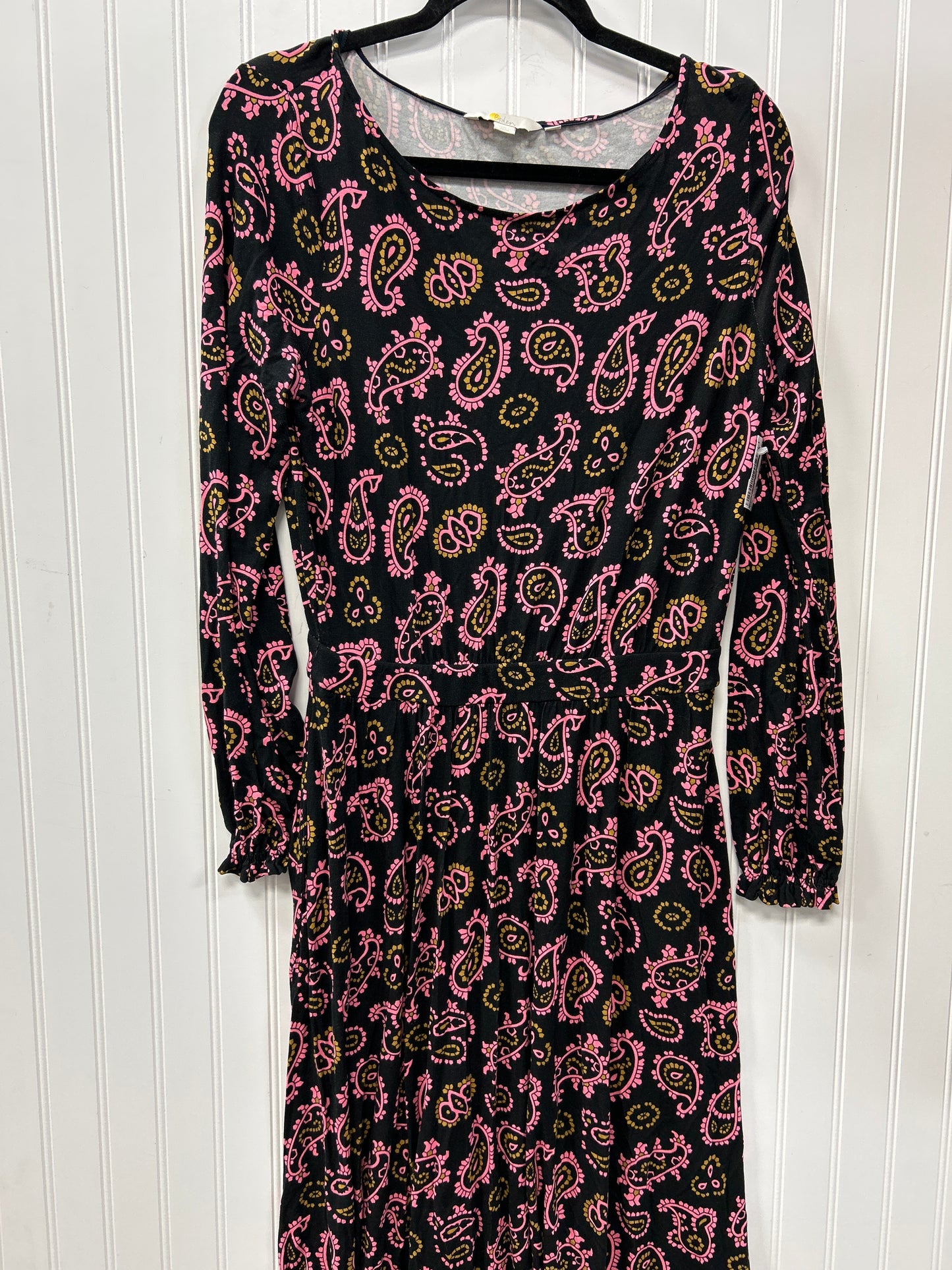 Dress Casual Maxi By Boden In Black & Pink, Size:M