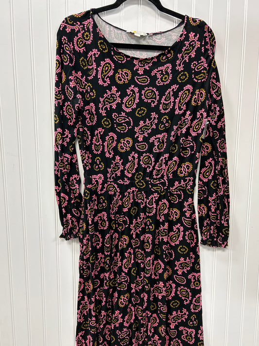 Dress Casual Maxi By Boden In Black & Pink, Size:M