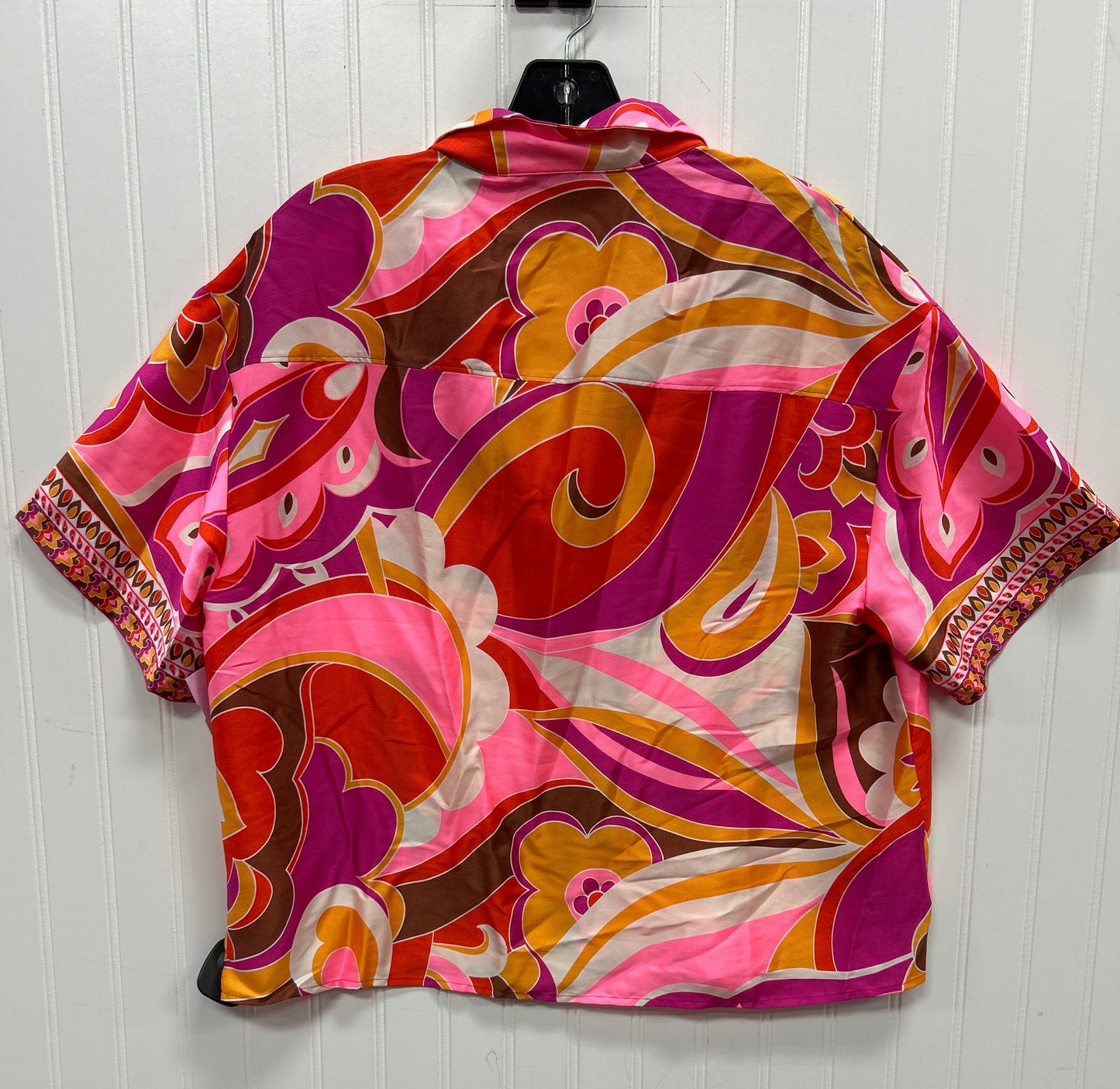 Blouse Ls By Express In Pink, Size:M