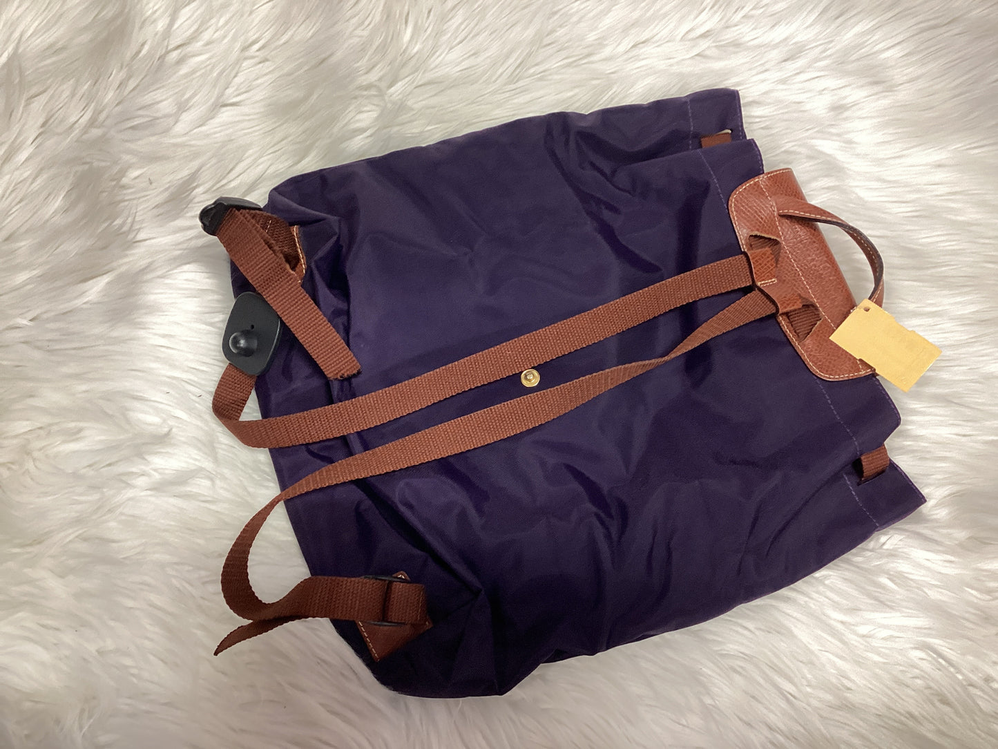 Backpack Designer By Longchamp In Purple, Size:Medium