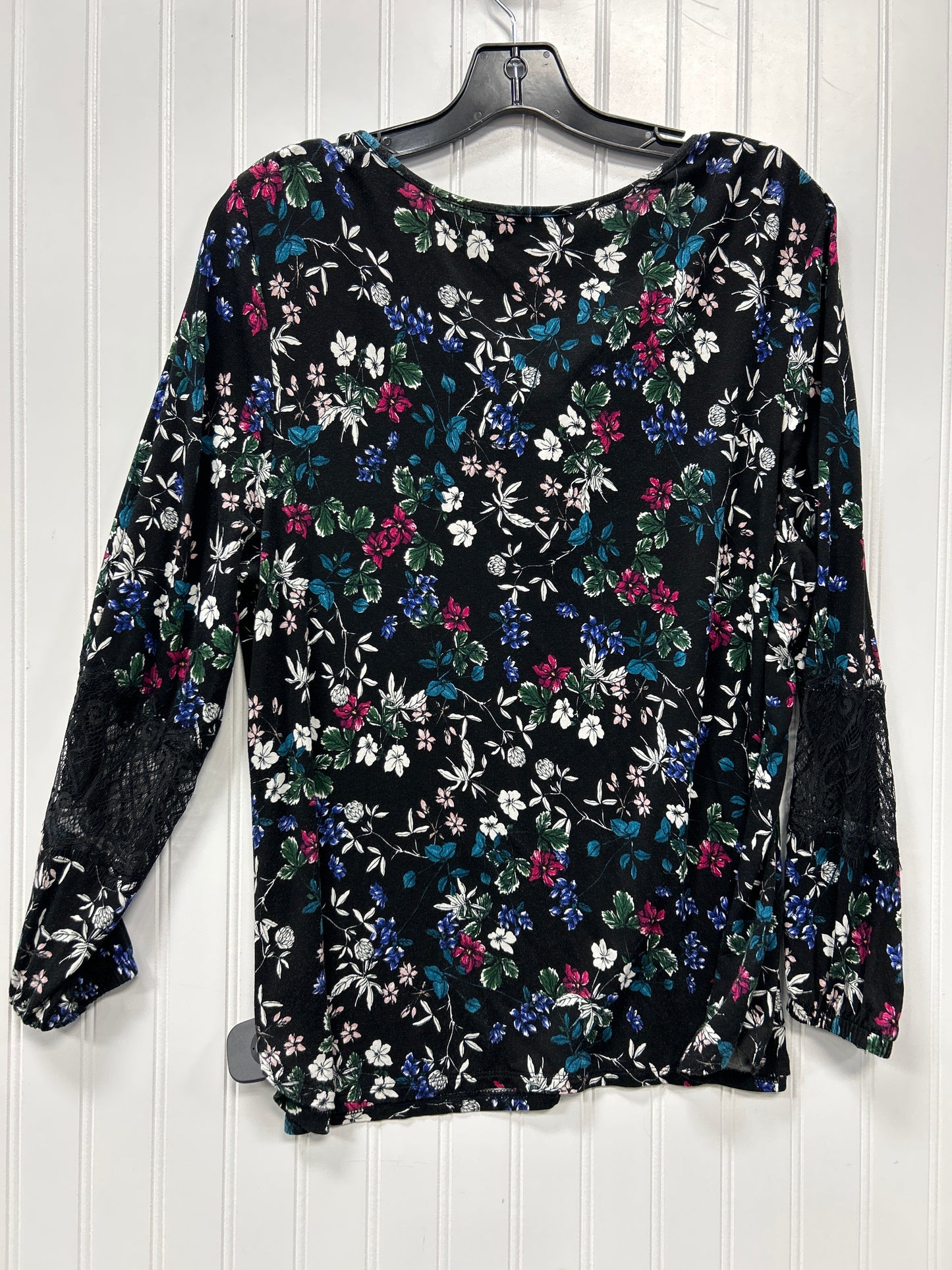 Top Ls By Liz Claiborne In Black, Size:Xl