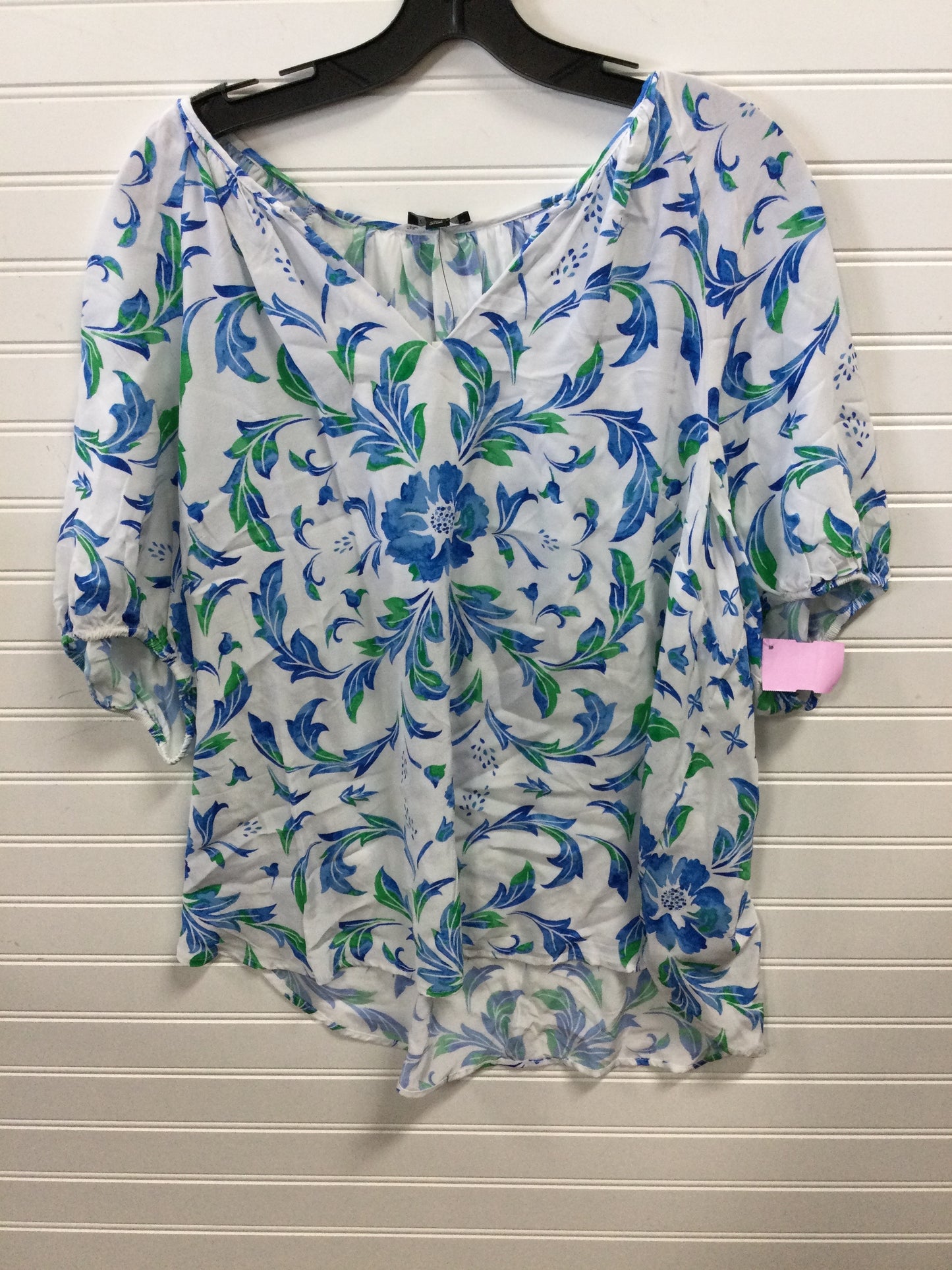 Top Ss By Talbots In Blue & White, Size:Xl