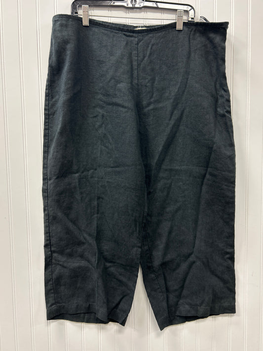 Capris By Eileen Fisher In Black, Size:18