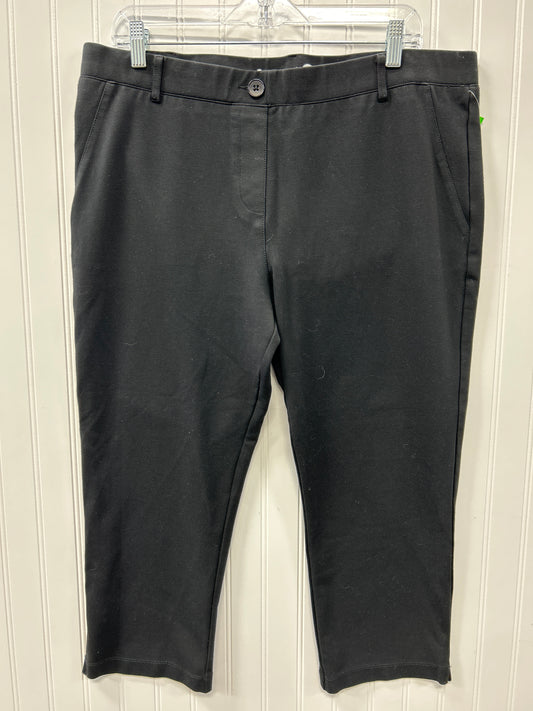 Pants Cropped By Betabrand In Black, Size:Xl