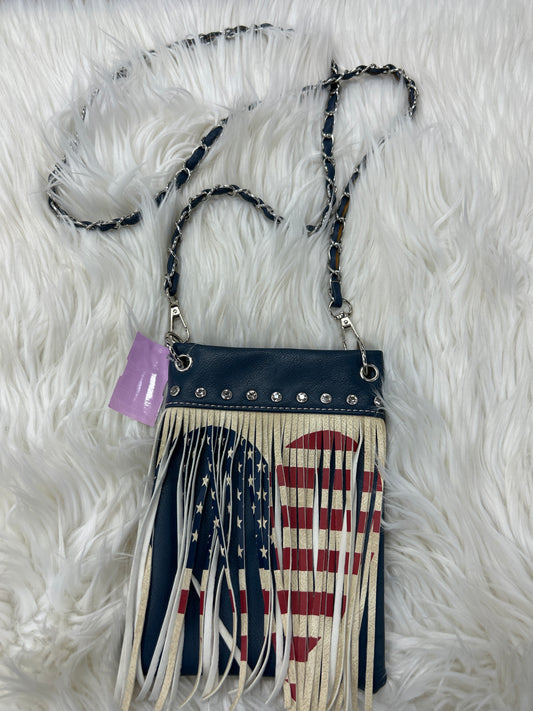 Crossbody By Clothes Mentor In Blue, Size:Small