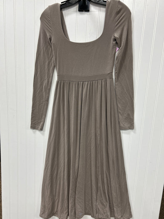 Dress Casual Midi By Wilfred In Taupe, Size:Xs