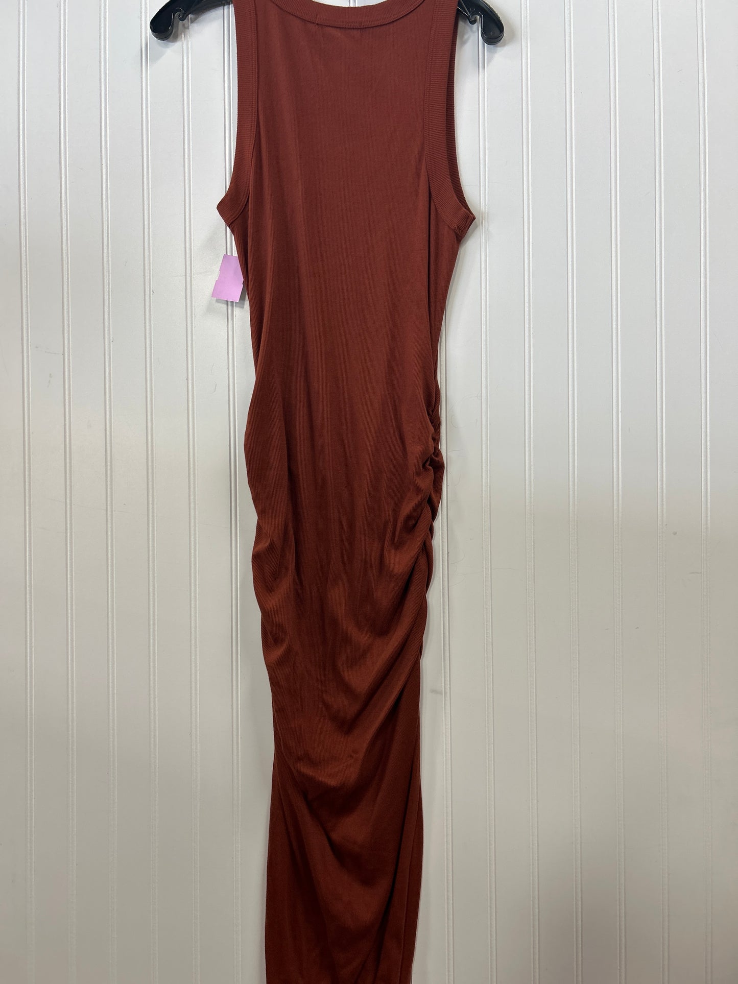 Dress Casual Maxi By Michael Stars In Brown, Size:M