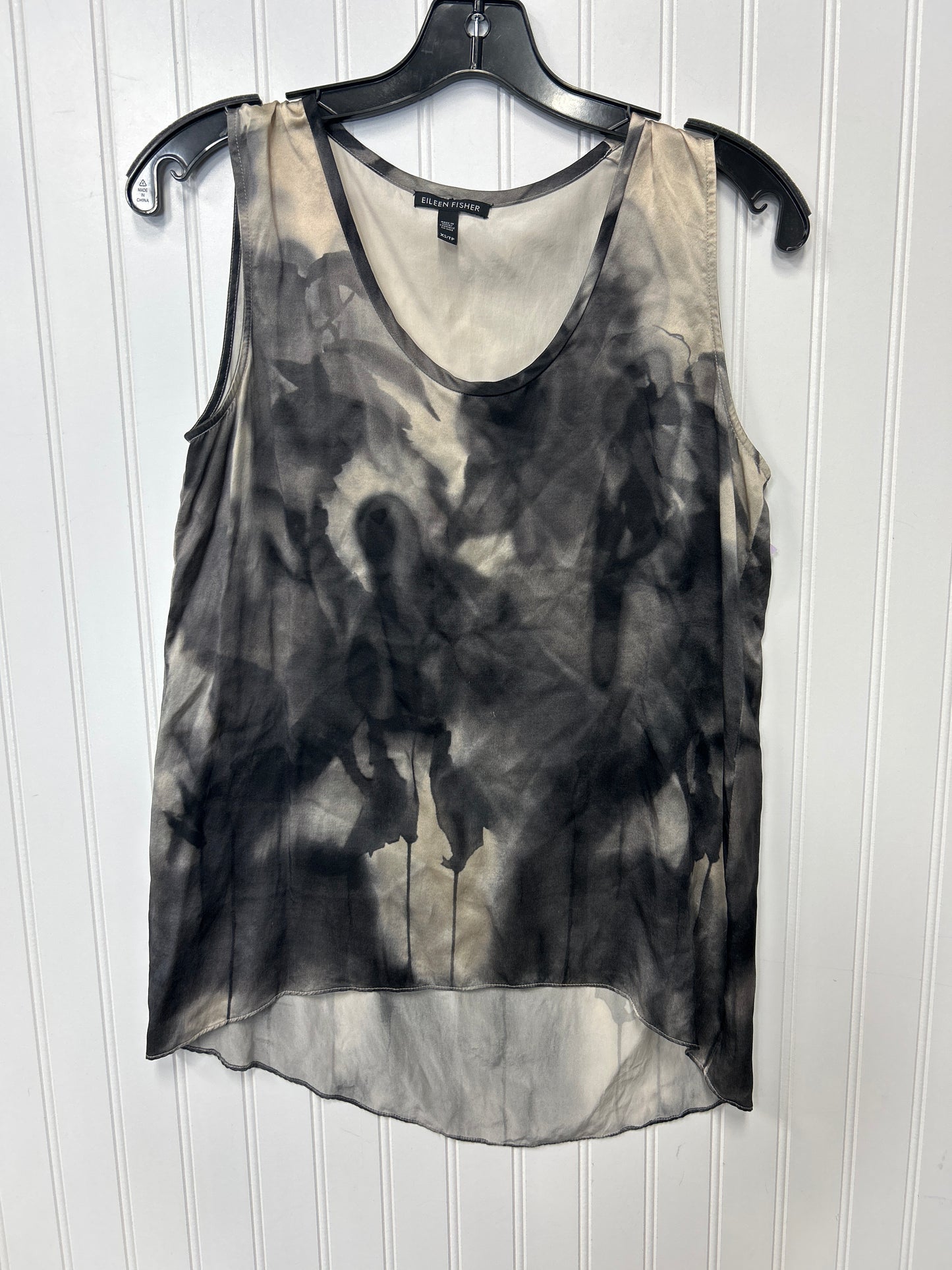 Top Sleeveless By Eileen Fisher In Grey, Size:Xs