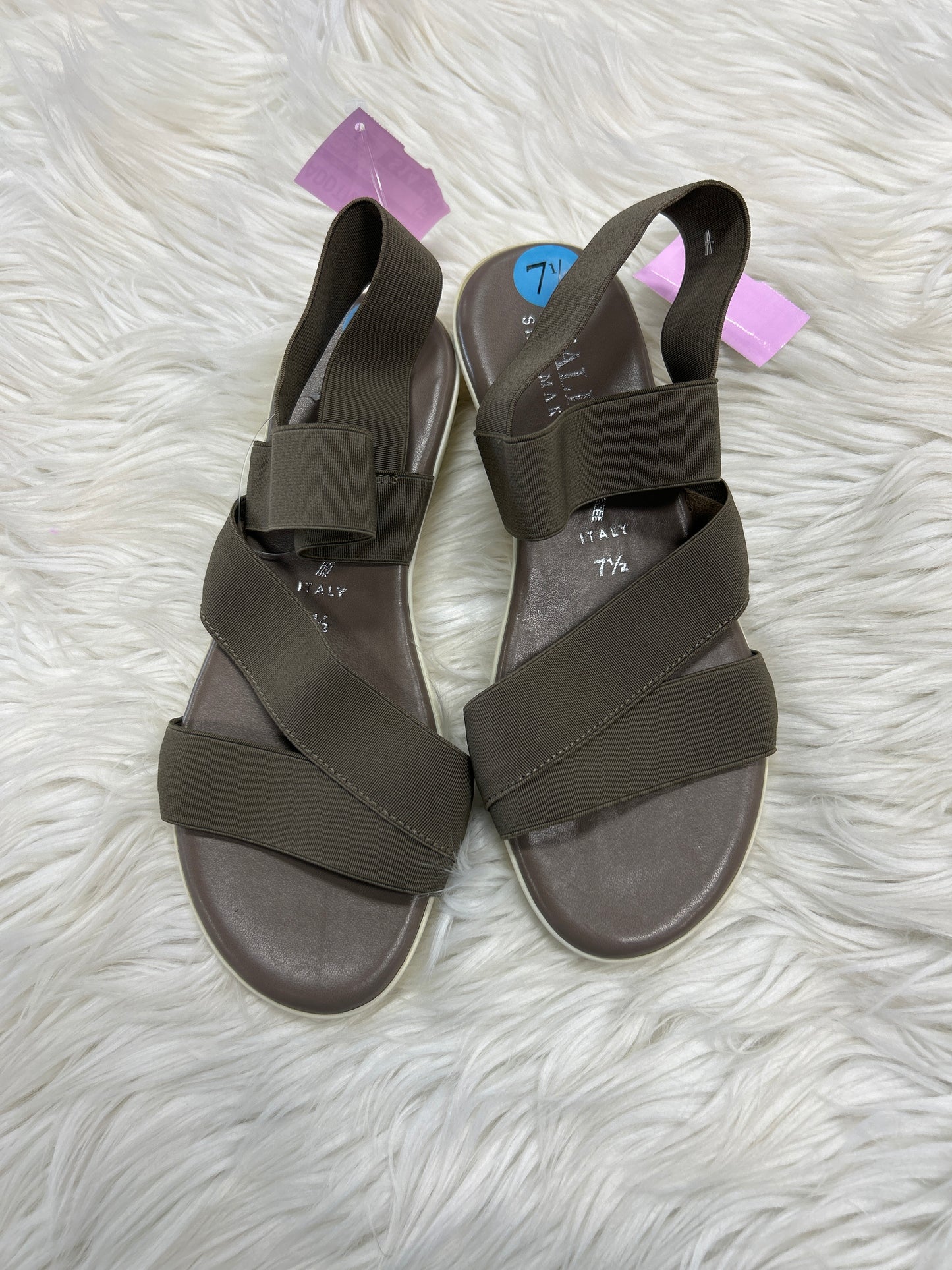 Sandals Flats By Cmc In Taupe, Size:7.5