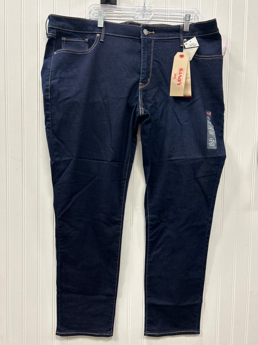 Jeans Skinny By Levis In Blue Denim, Size:24 NWT