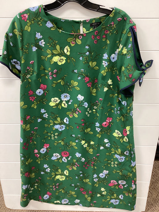 Dress Casual Midi By Ann Taylor In Green, Size:14