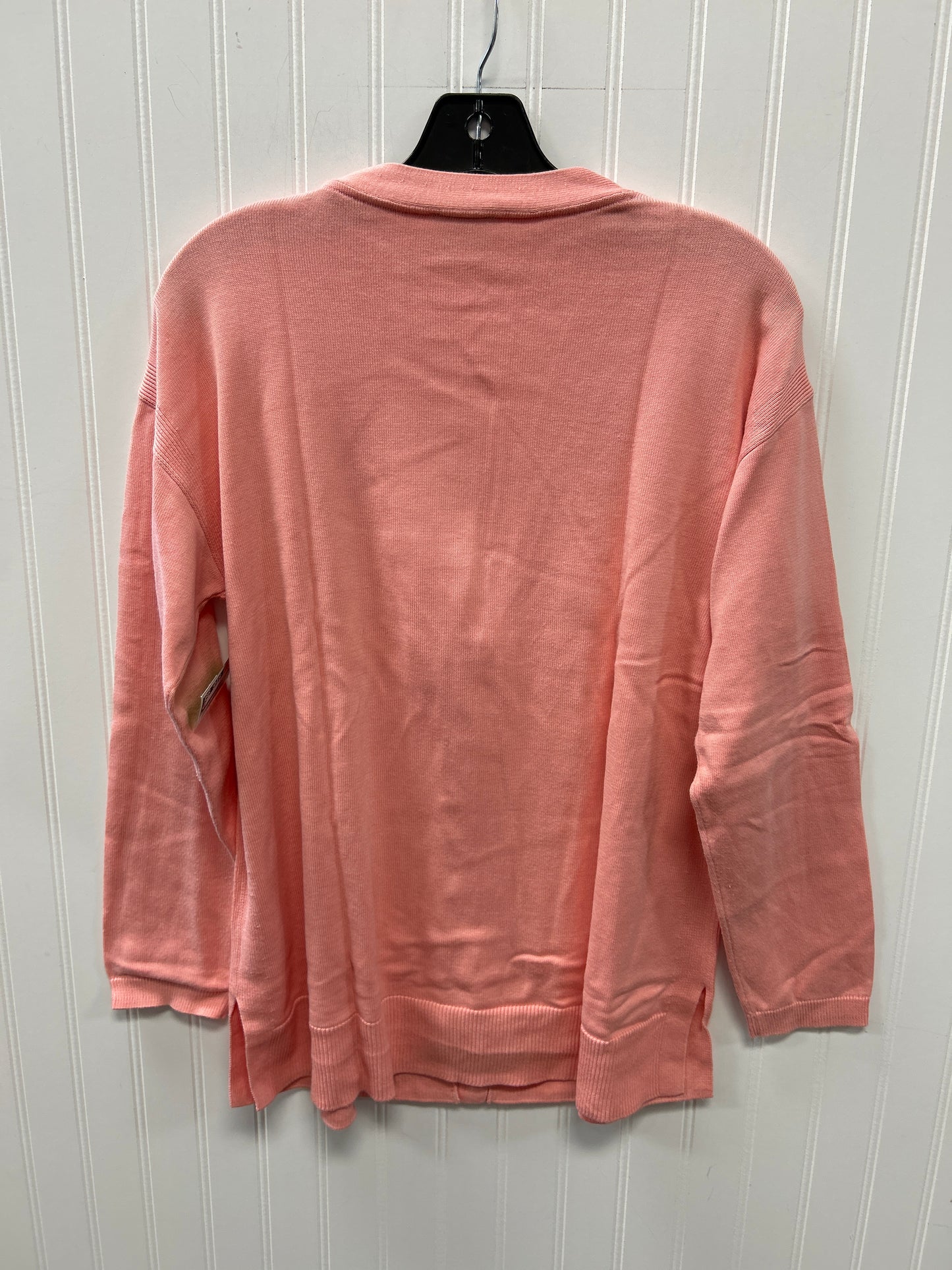 Cardigan By Talbots In Peach, Size:L