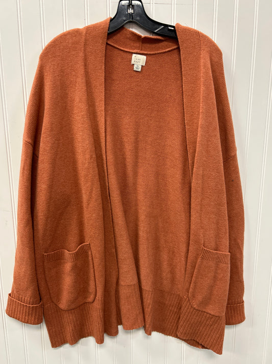 Sweater Cardigan By A New Day In Orange, Size:Xl