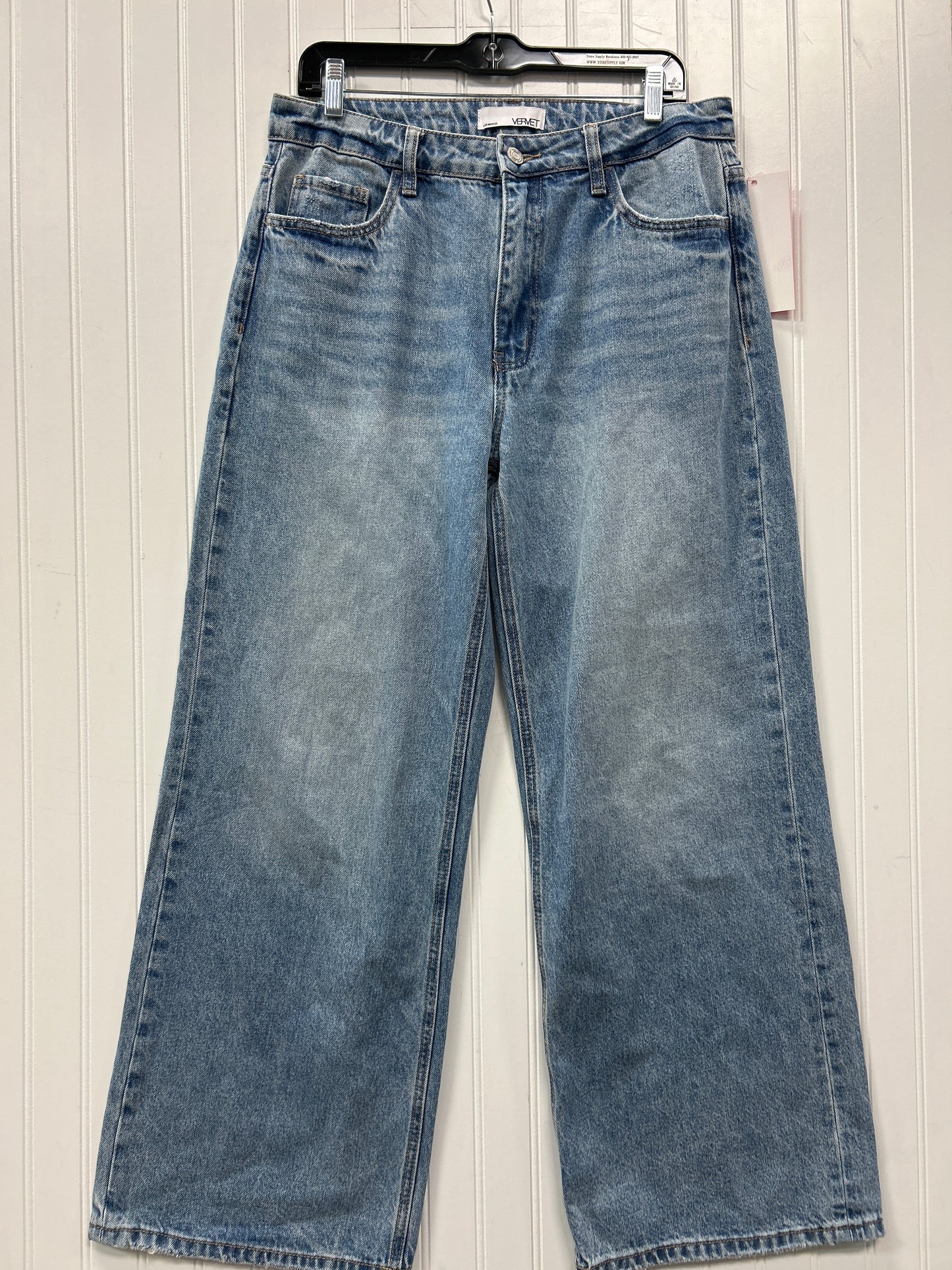 Jeans Wide Leg By Vervet In Blue Denim, Size:8