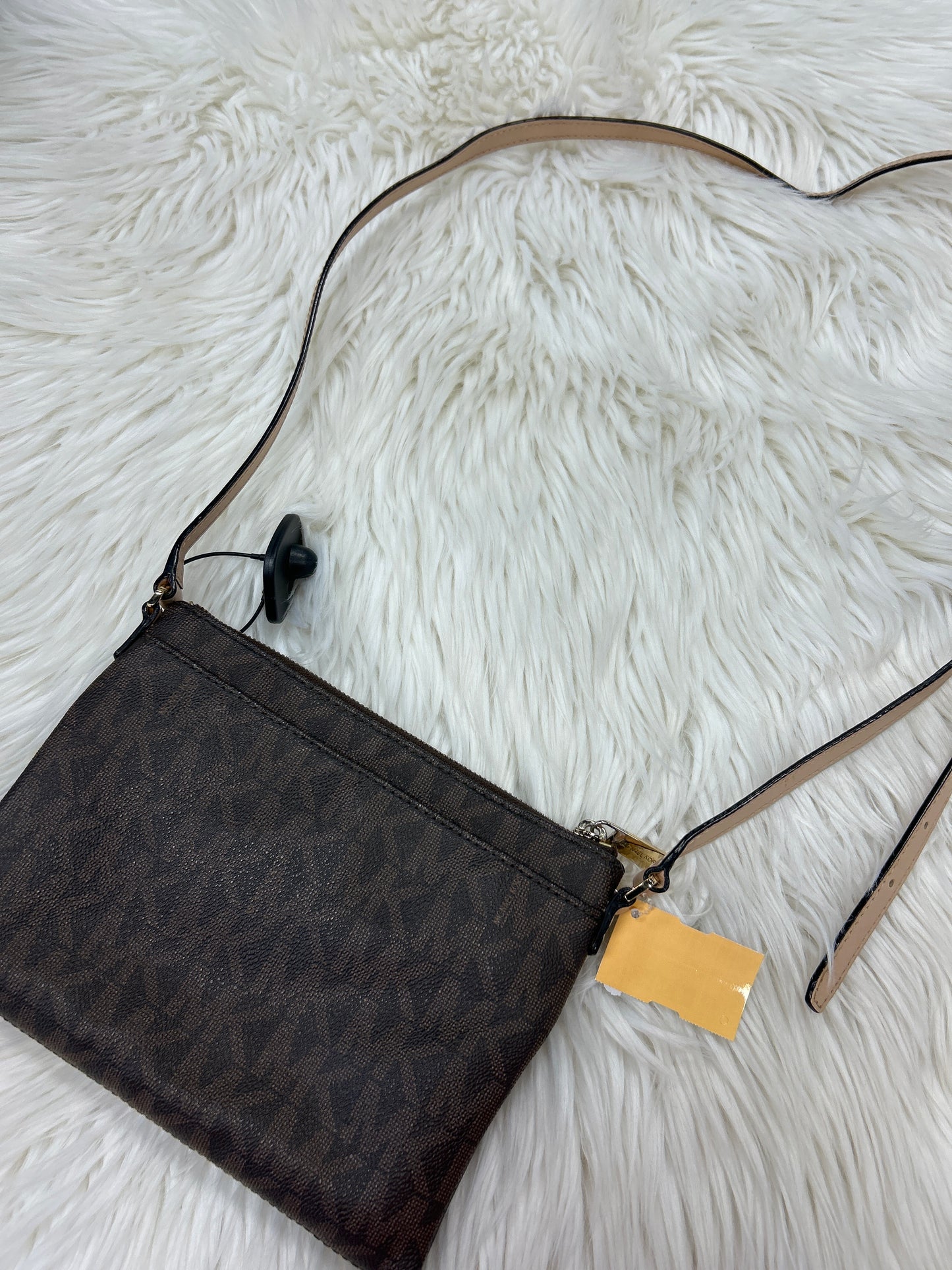 Crossbody Designer By Michael Kors In Brown, Size:Medium