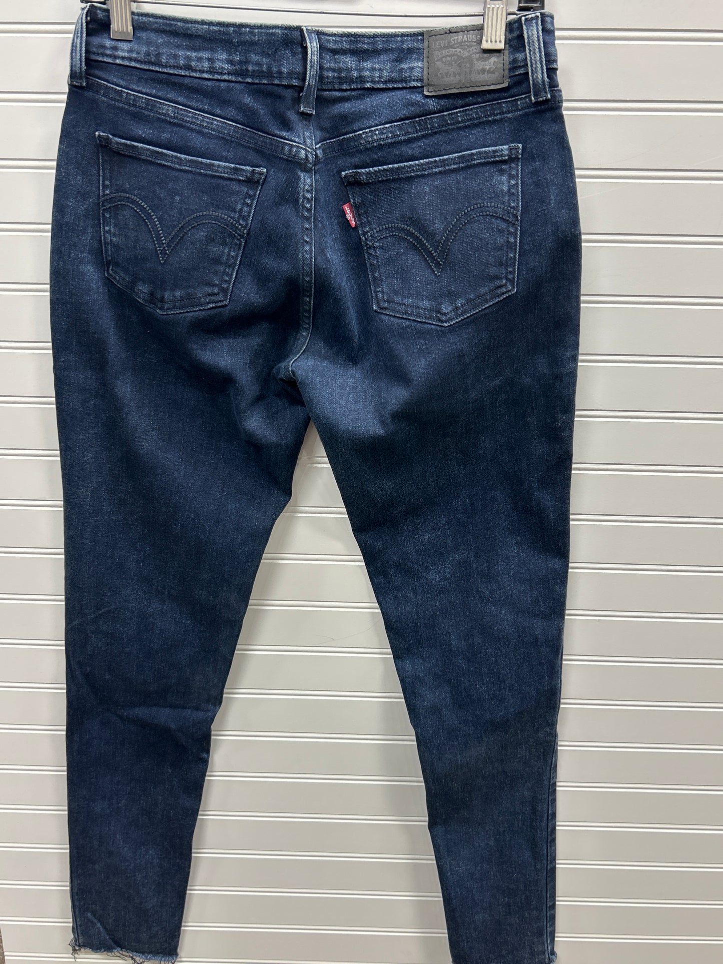 Jeans Skinny By Levis In Blue Denim, Size:8