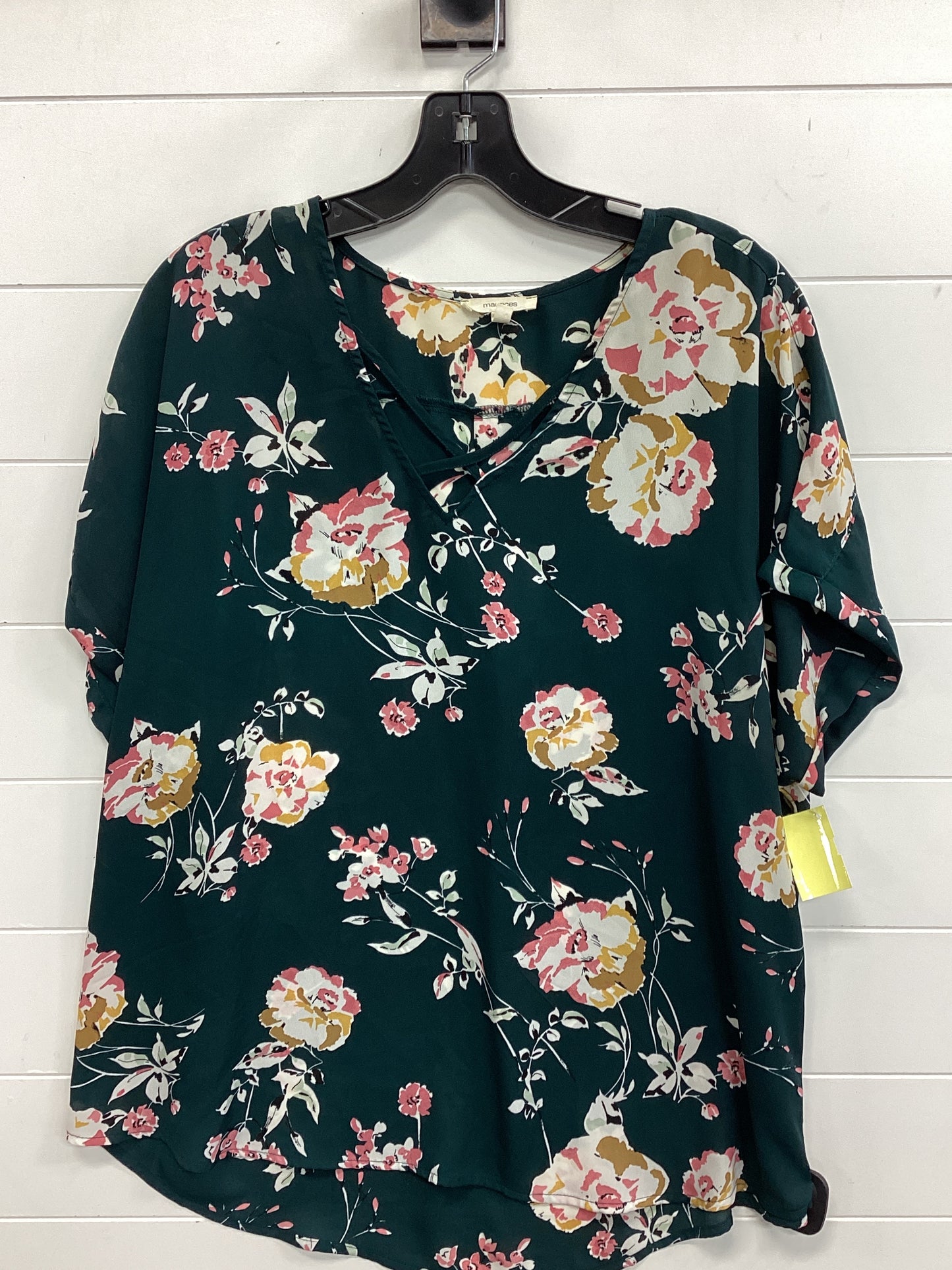 Top Ss By Maurices In Teal, Size:1X