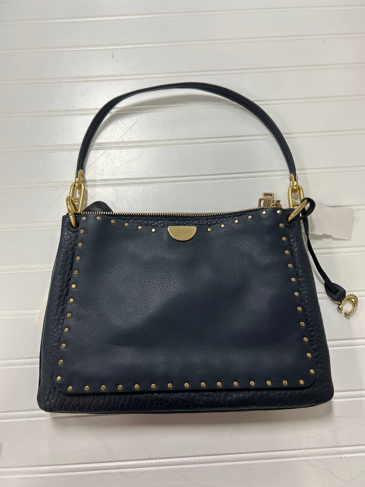 Handbag Designer By Coach In Navy, Size:Medium NWT