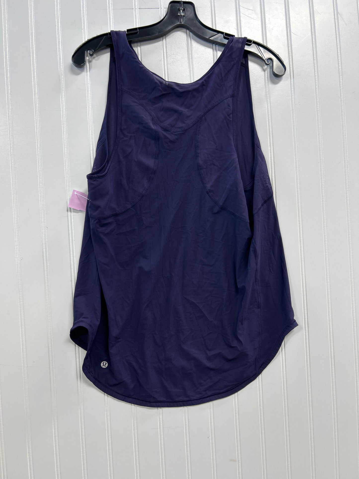 Athletic Tank Top By Lululemon In Purple, Size:12