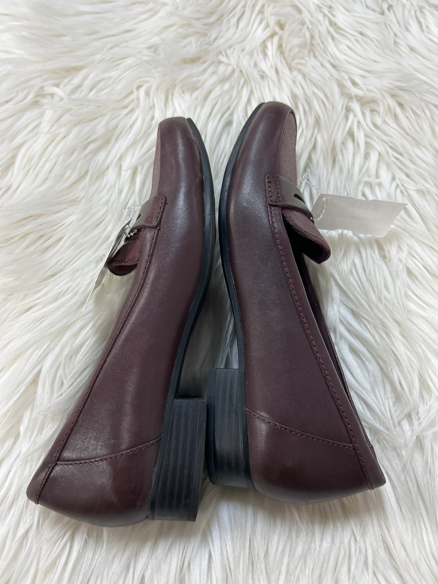 Shoes Flats By Clarks In Purple, Size:8.5