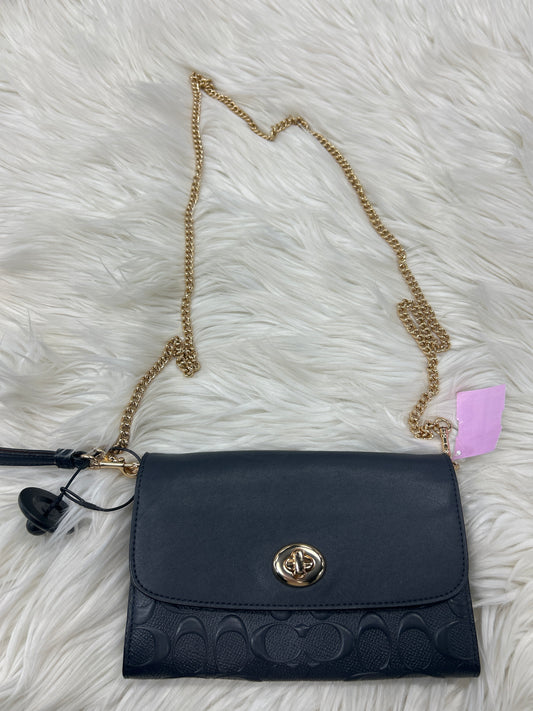 Handbag Designer By Coach In Navy, Size:Small