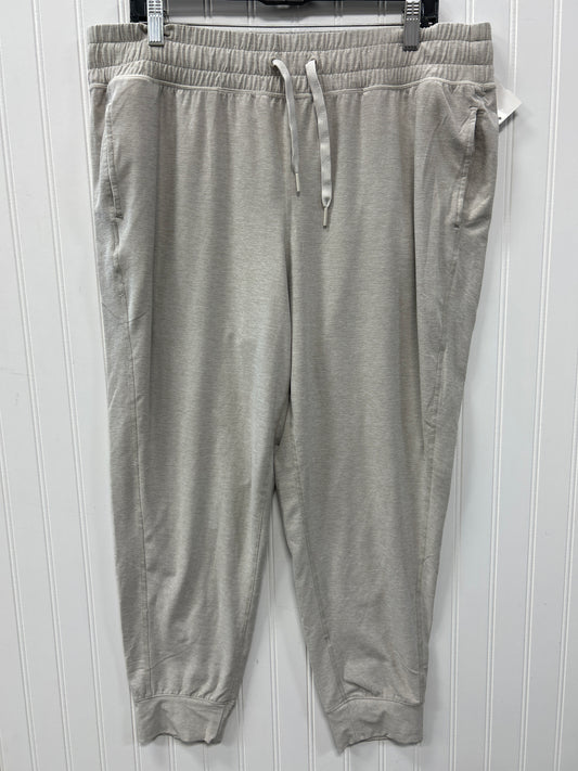Athletic Pants By Flx In Cream, Size:Xl