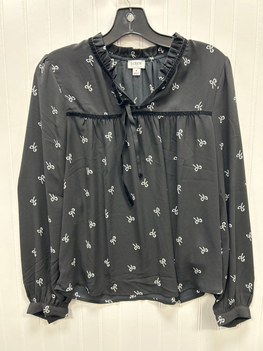 Top Ls By J. Crew In Black, Size:M