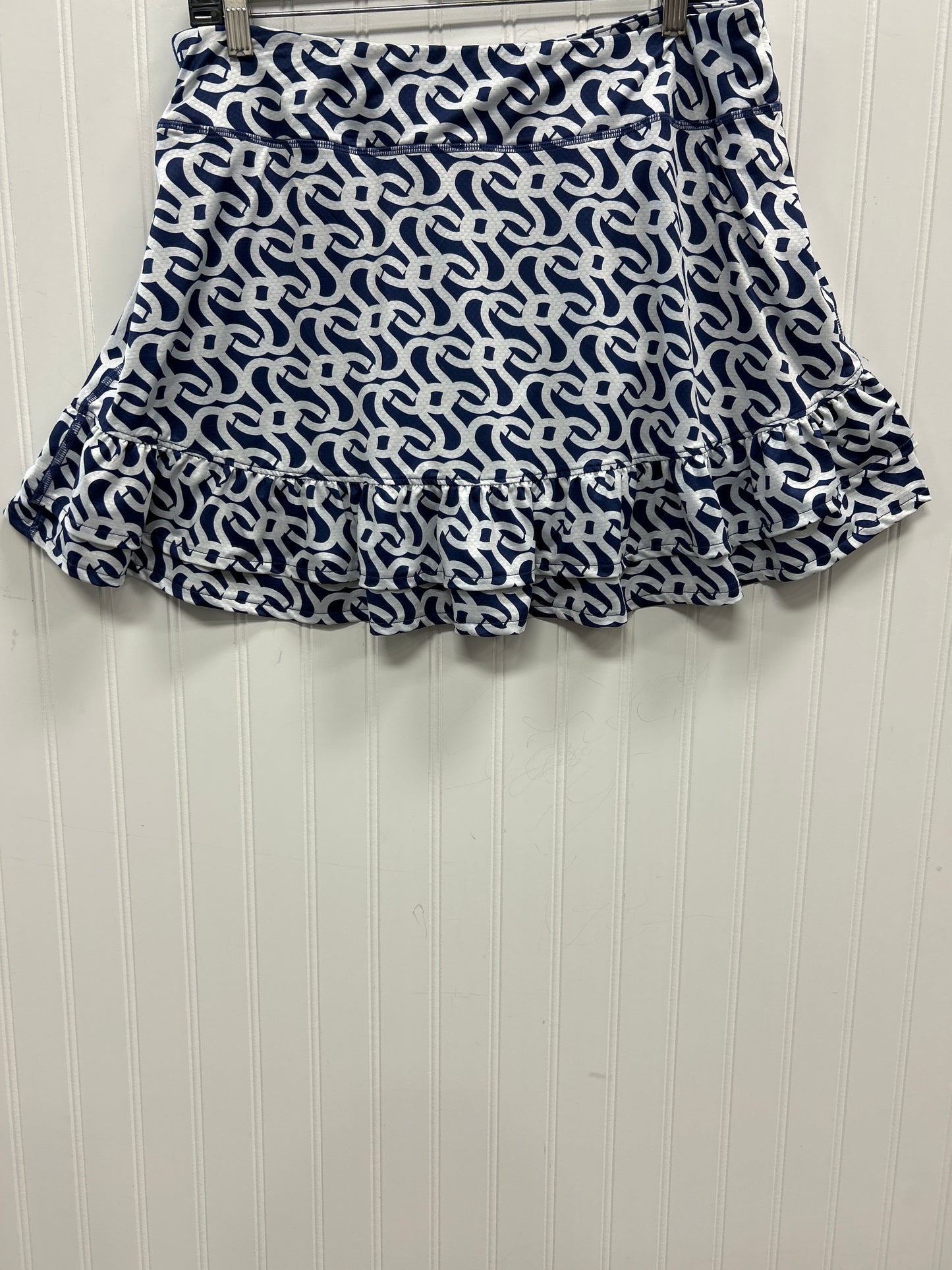 Athletic Skort By Gottex In Blue & White, Size:Xl