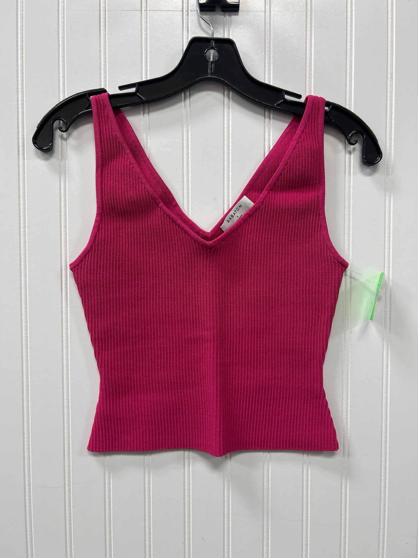 Top Sleeveless By Babaton In Pink, Size:S