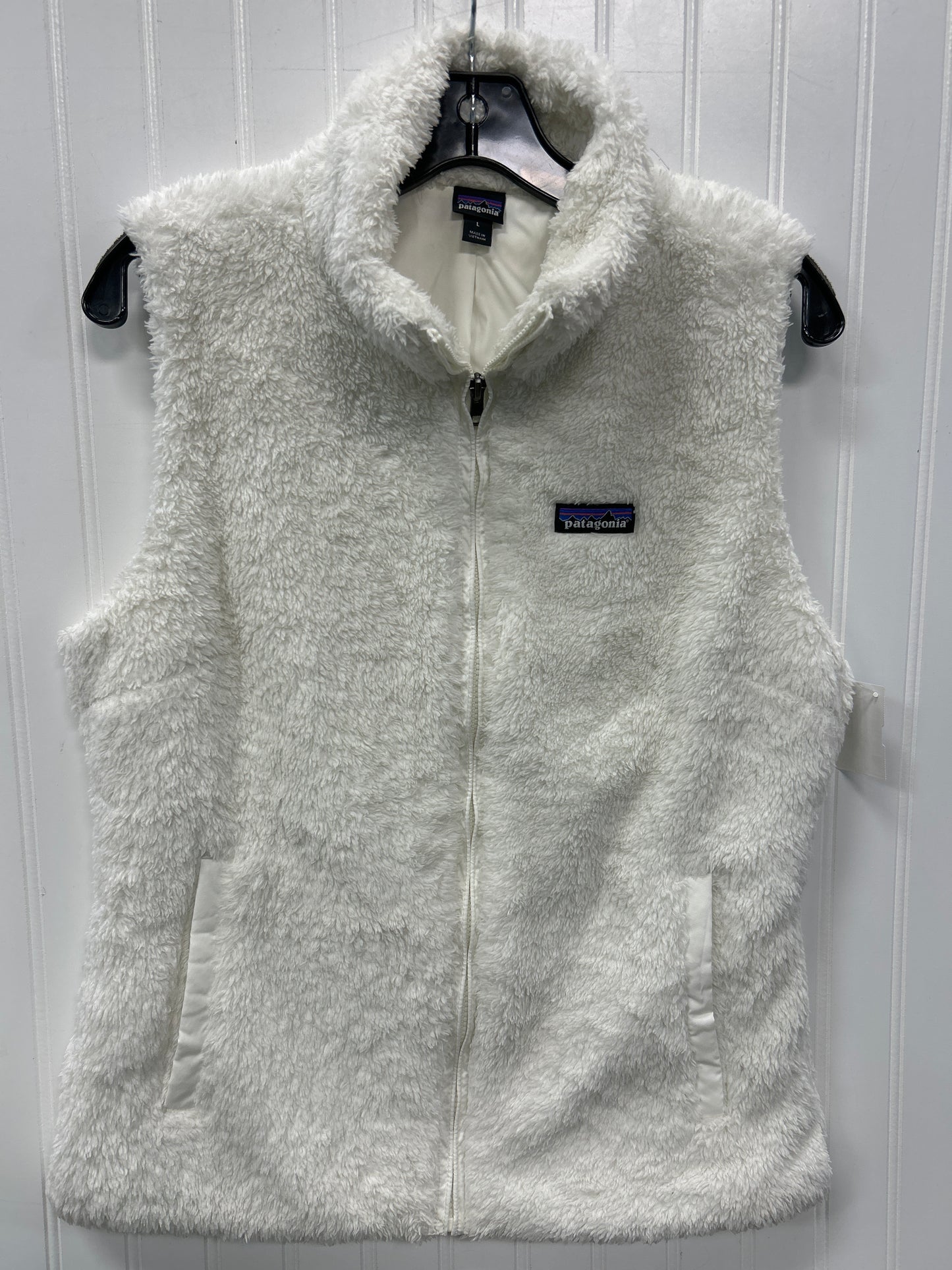 Vest Faux Fur & Sherpa By Patagonia In White, Size:L