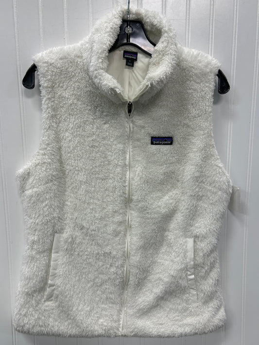 Vest Faux Fur & Sherpa By Patagonia In White, Size:L