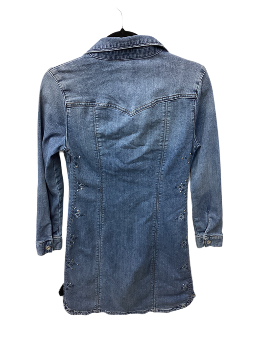 Dress Casual Maxi By Inc In Blue Denim, Size:4