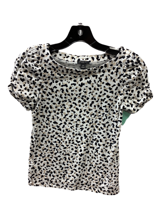 Top Ss By Ann Taylor In Animal Print, Size:Xxsp