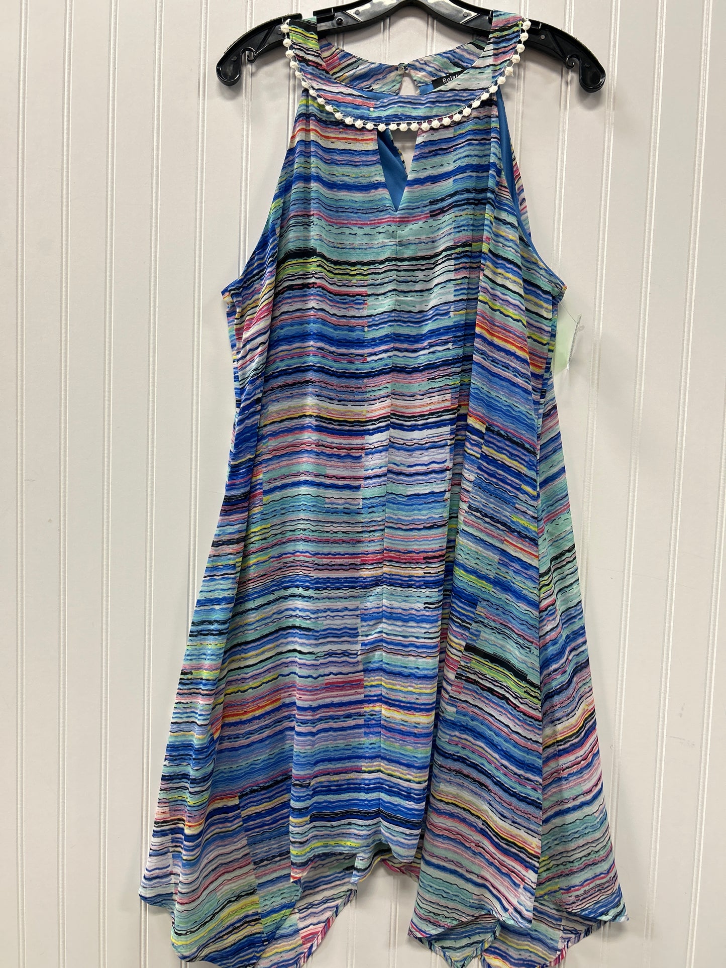 Dress Casual Maxi By Relativity In Multi, Size:L